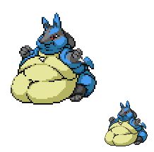 How to Make Pokemon Sprites (Mega Lucario) 