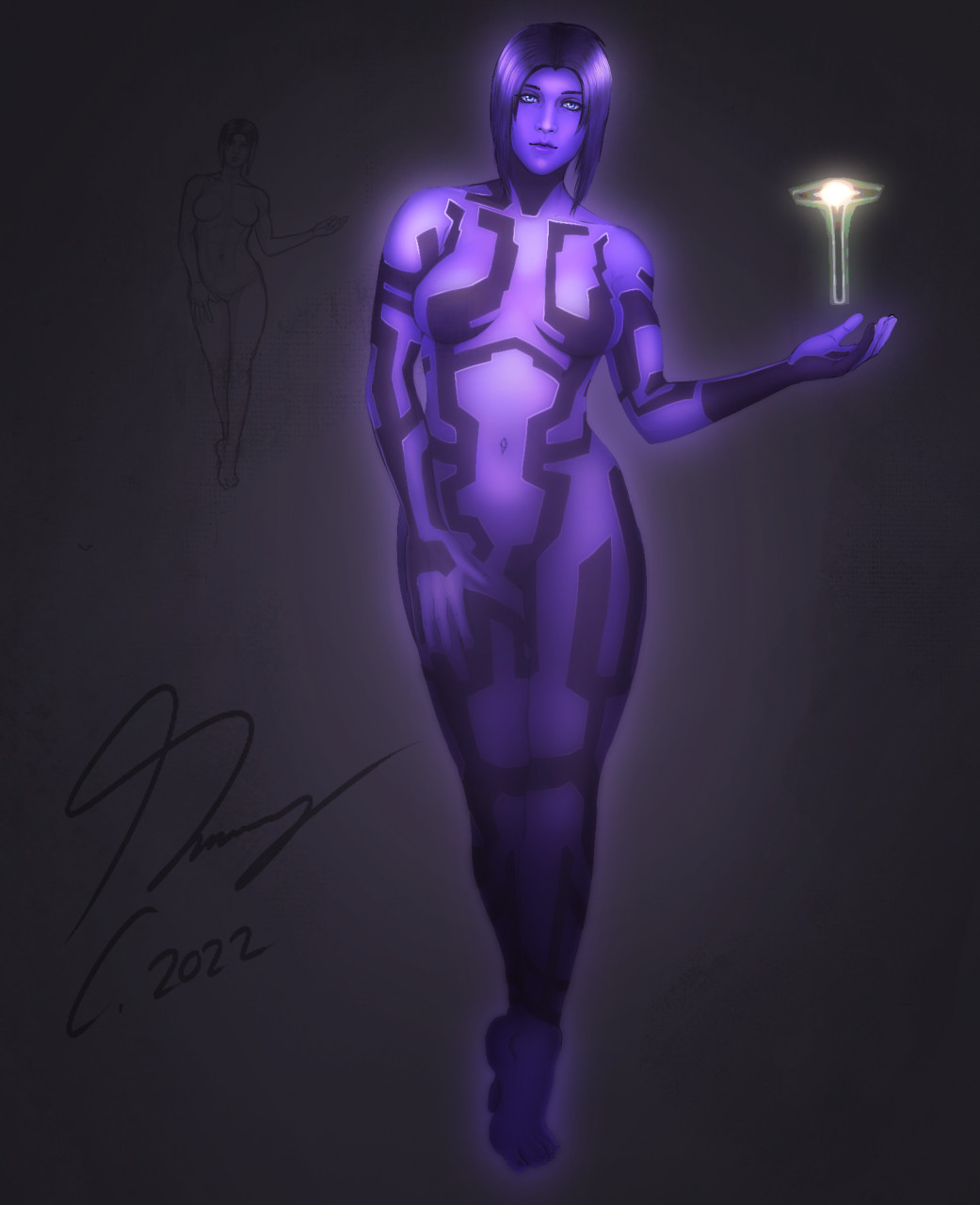 Halo CE: Cortana by Guyver89 -- Fur Affinity [dot] net