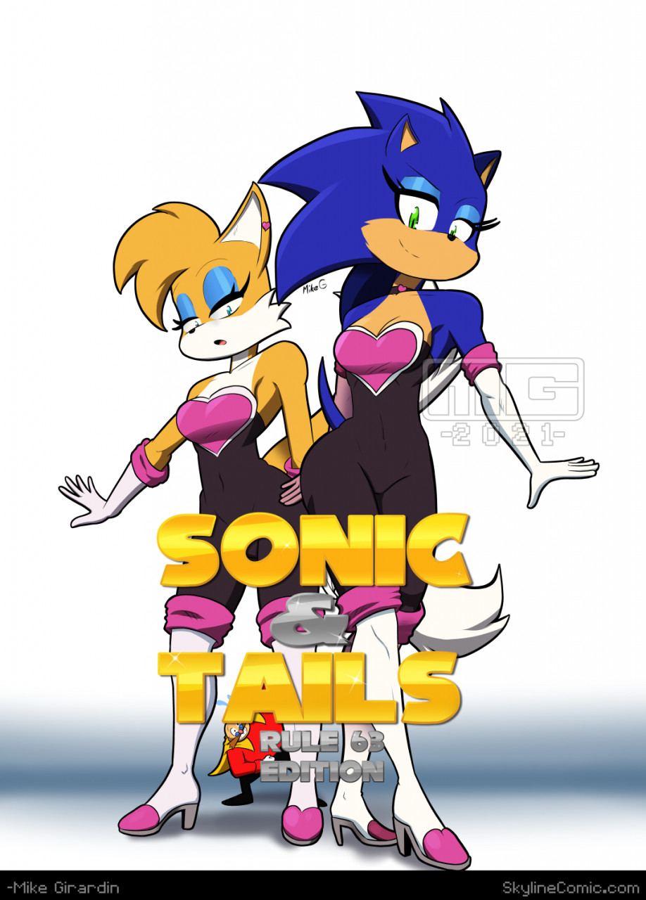 Fanart of female sonic the hedgehog and rouge