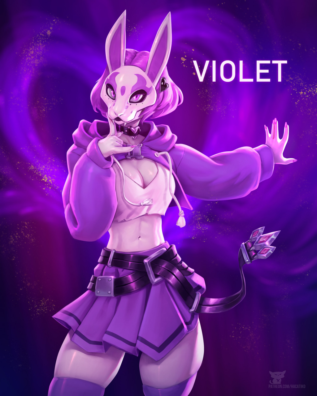 Violet from the Neon White by udjina -- Fur Affinity [dot] net