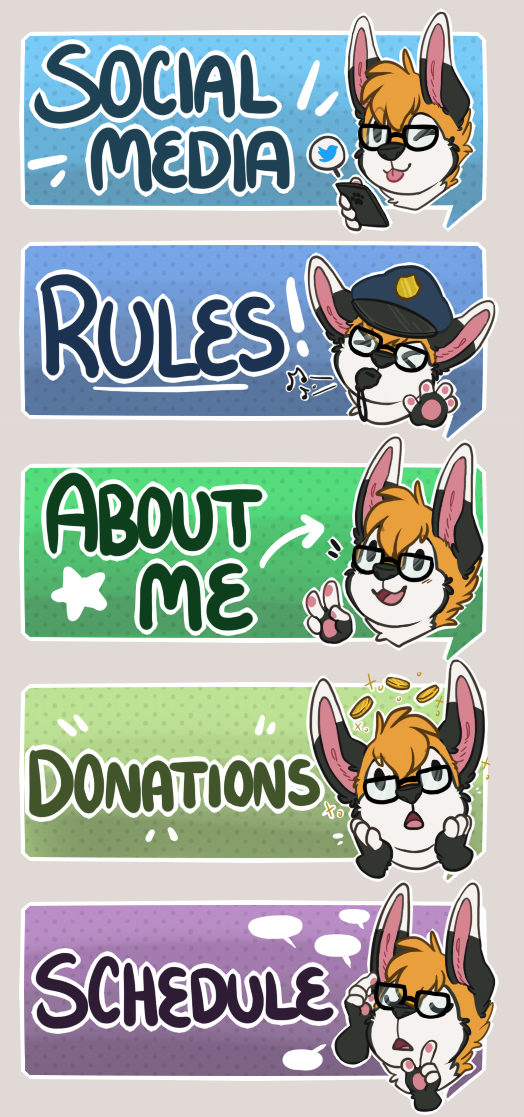 Twitch Panels By Starswirls By Haikufox Fur Affinity Dot Net