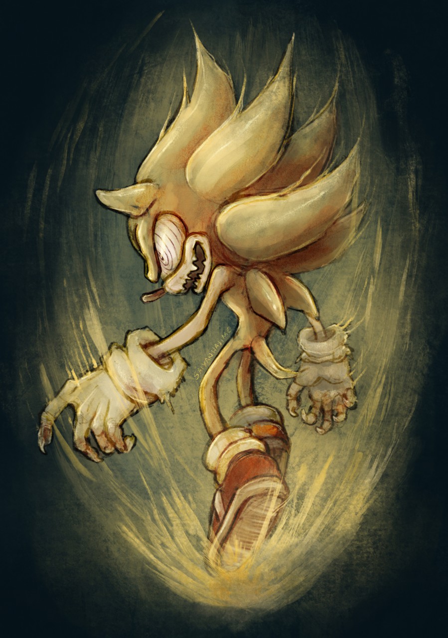 Fleetway Super Sonic by HAJiME -- Fur Affinity [dot] net