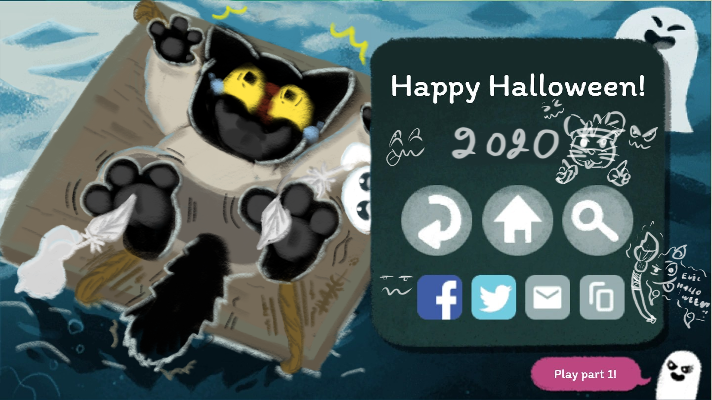 Halloween Google Doodle Brings Back Momo For New Magic Cat Academy