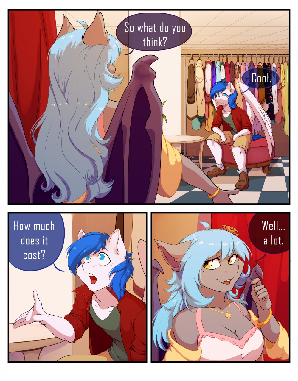 Dressing room comic by HakkiDS2 -- Fur Affinity [dot] net