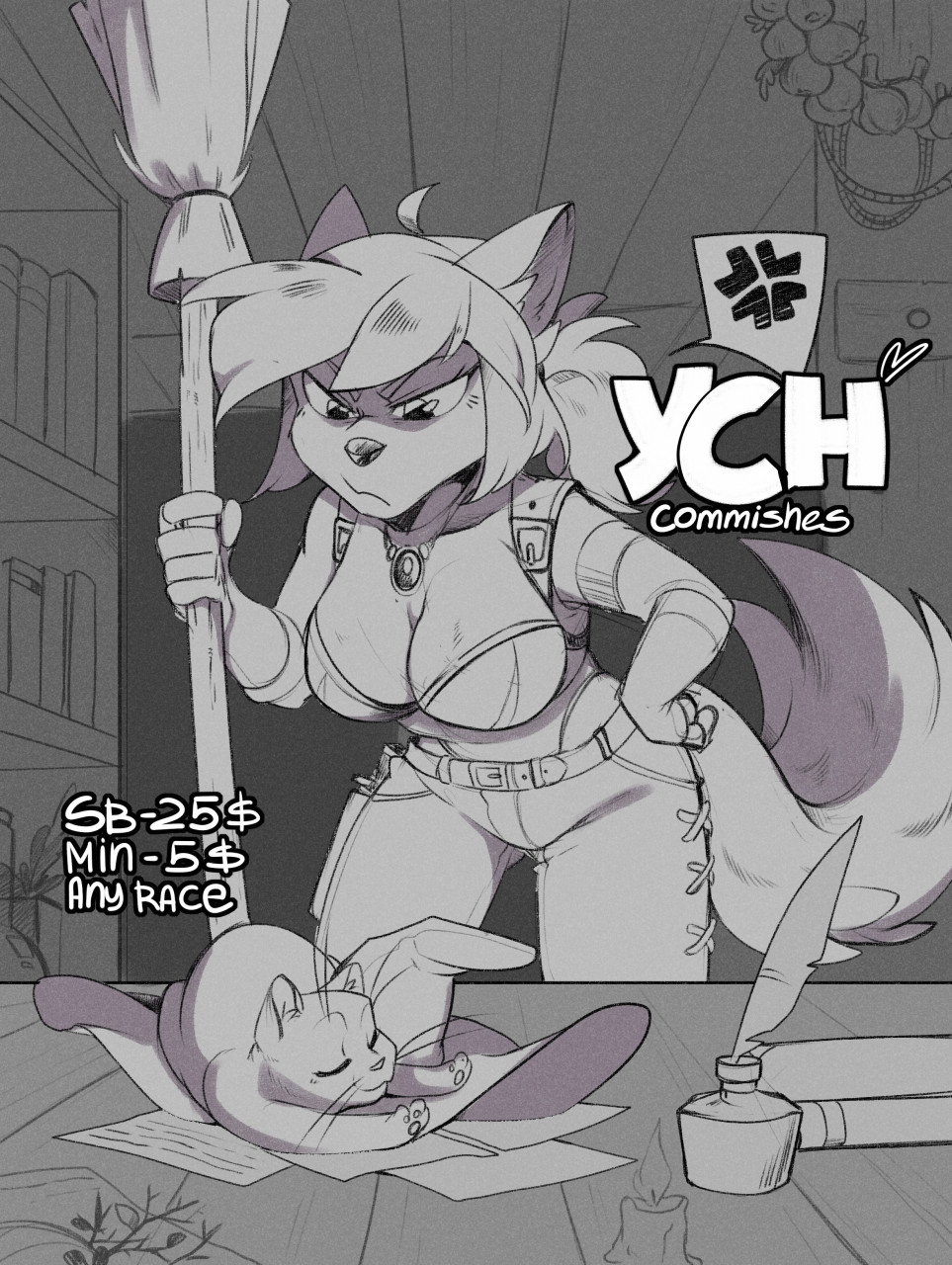 YCH size difference 2 - YCH.Commishes