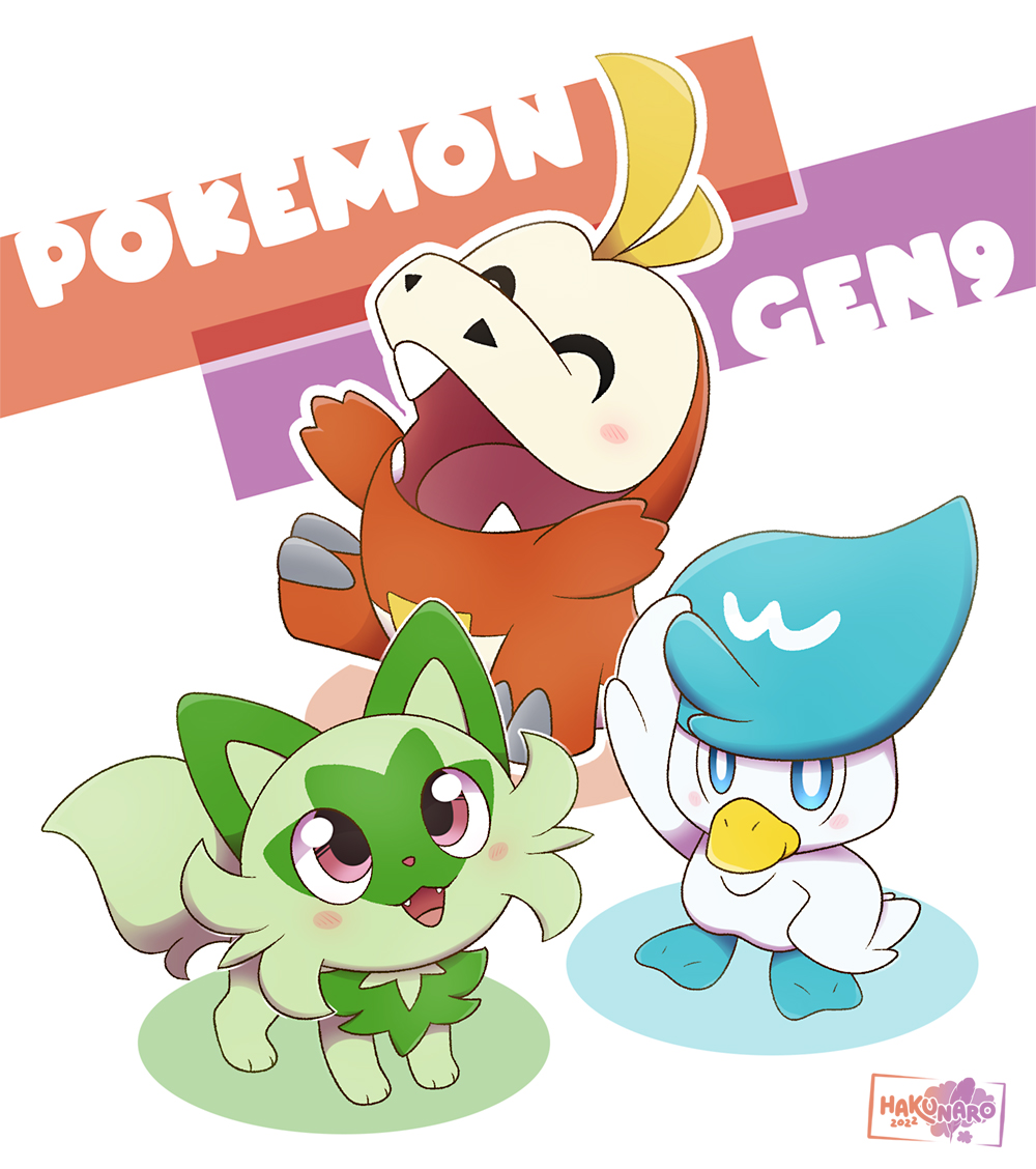 Pokémon Day - Gen 9 Starters by Hakunaro -- Fur Affinity [dot] net