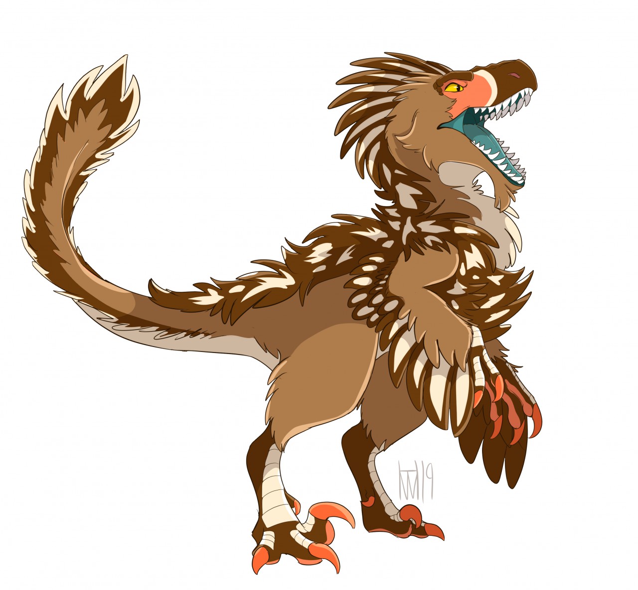 Vyrenari but Dakotaraptor by Hallowraith -- Fur Affinity [dot] net