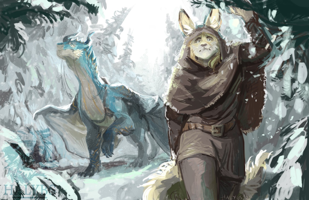 [C] a cold walk by Halybs -- Fur Affinity [dot] net