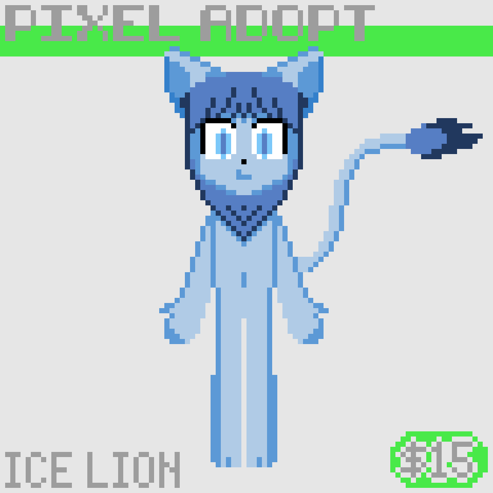 Pixel Adopt #3 - Ice Lion