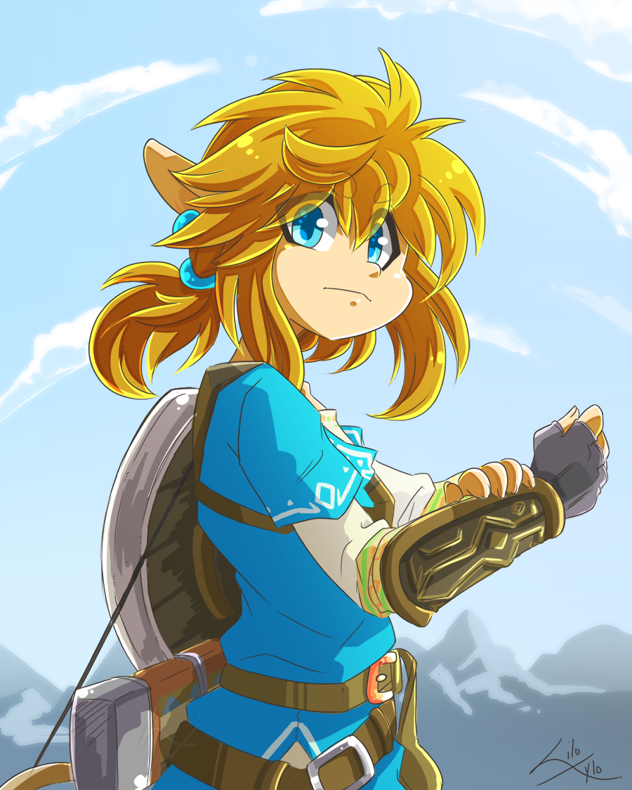 Link and Zelda fanart (BOTW)