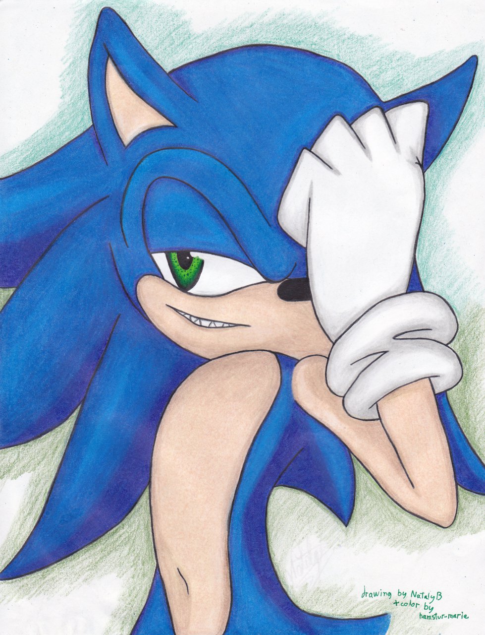 Bare Dark Sonic (Full Power) by hker021 -- Fur Affinity [dot] net