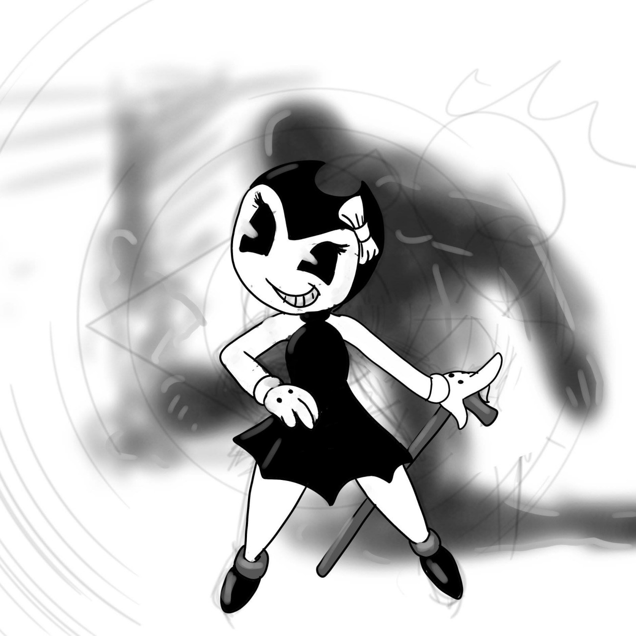 Bendy-girl (BATIM aka Bendy And The Ink Machine) II by Hamsy -- Fur  Affinity [dot] net