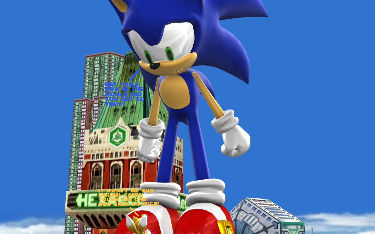 MMD) Macro Hedgehog Towers over Tails by HamtaroFan4Life -- Fur Affinity  [dot] net