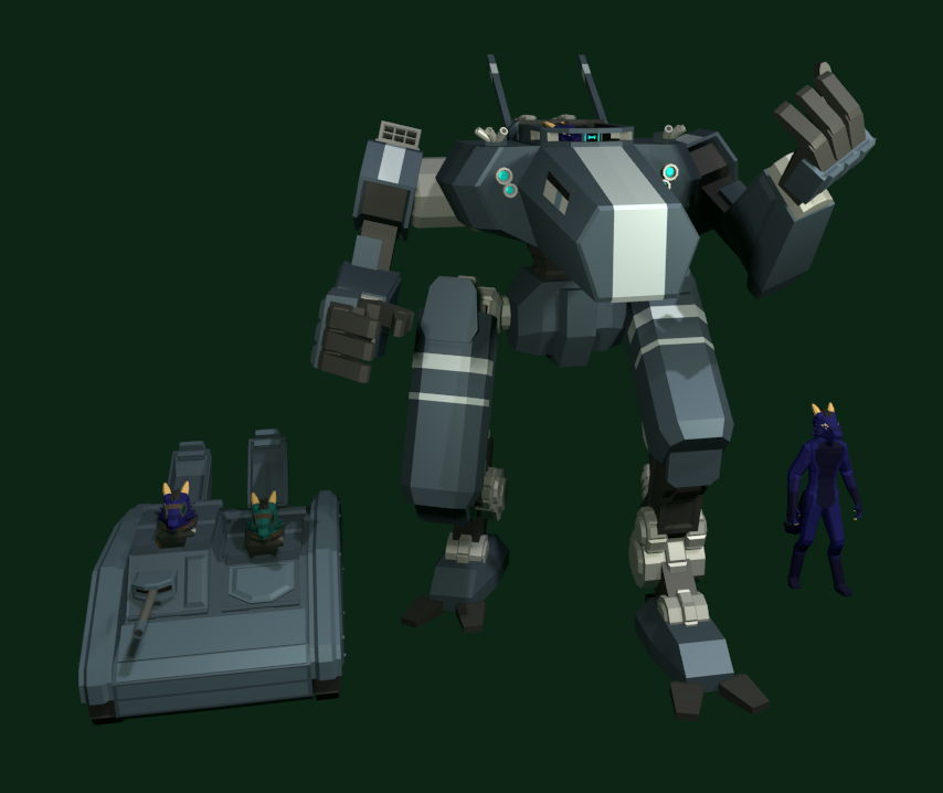 LanzenReiter Mech [GIF] [Link in Description] by Hans_Lewdington