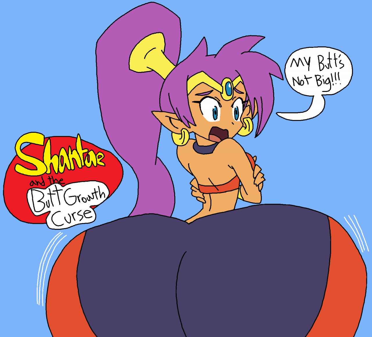 Shantae And The Butt Growth Curse Bigger Version. 
