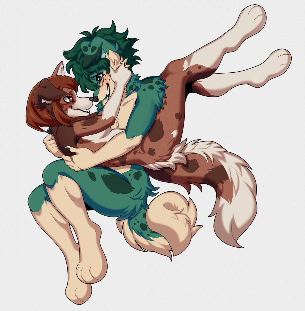 COMM] Fullbodies Deku and Uraraka by HappyOreoF9 -- Fur Affinity [dot] net