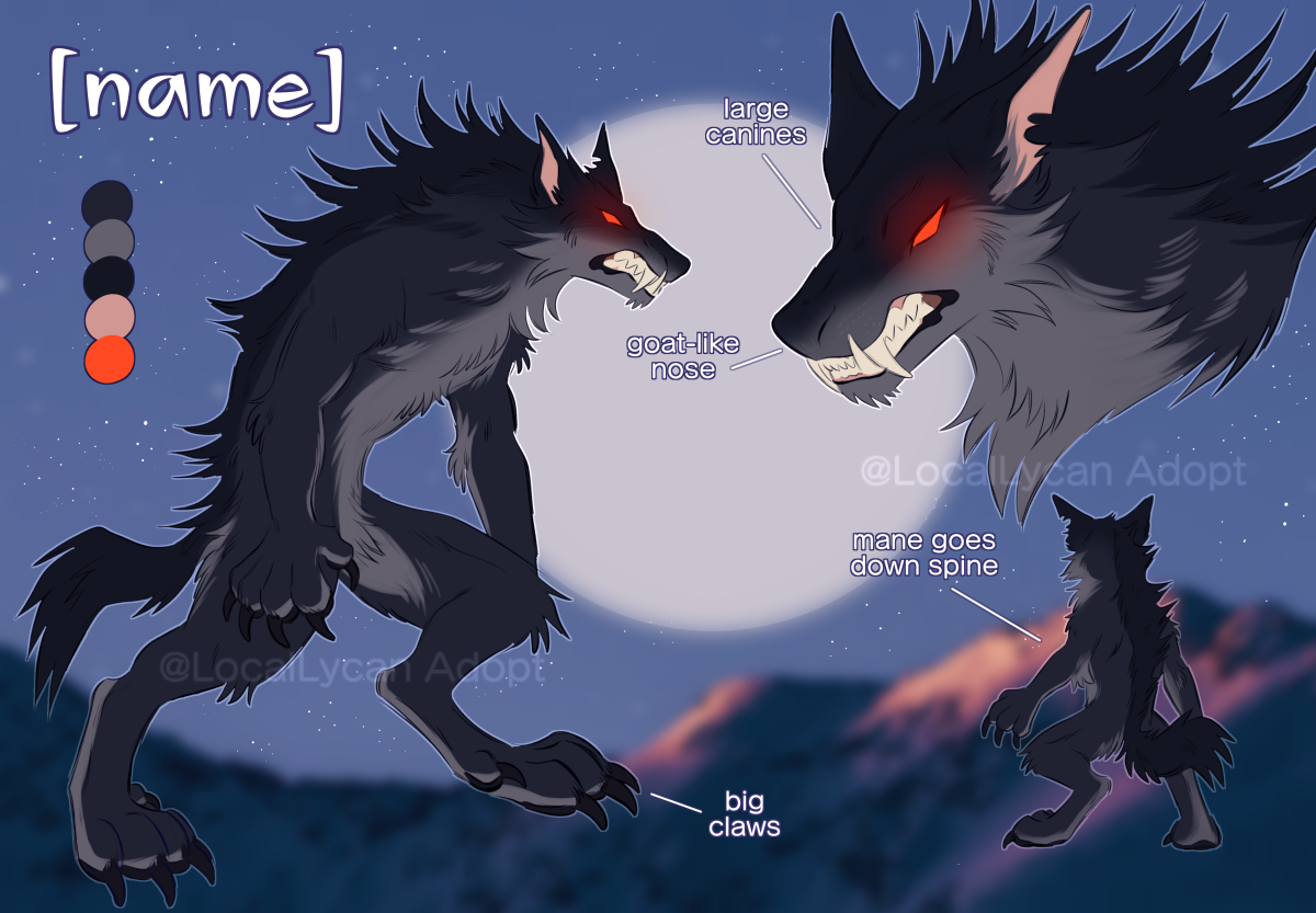 adopt me werewolf concept art by me :3 happy howl-oween everybody!🐺🐾 :  r/adoptmeroblox