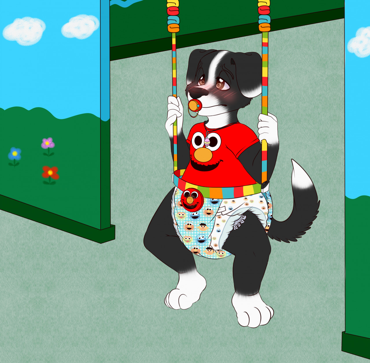 Puppy bouncer baby top