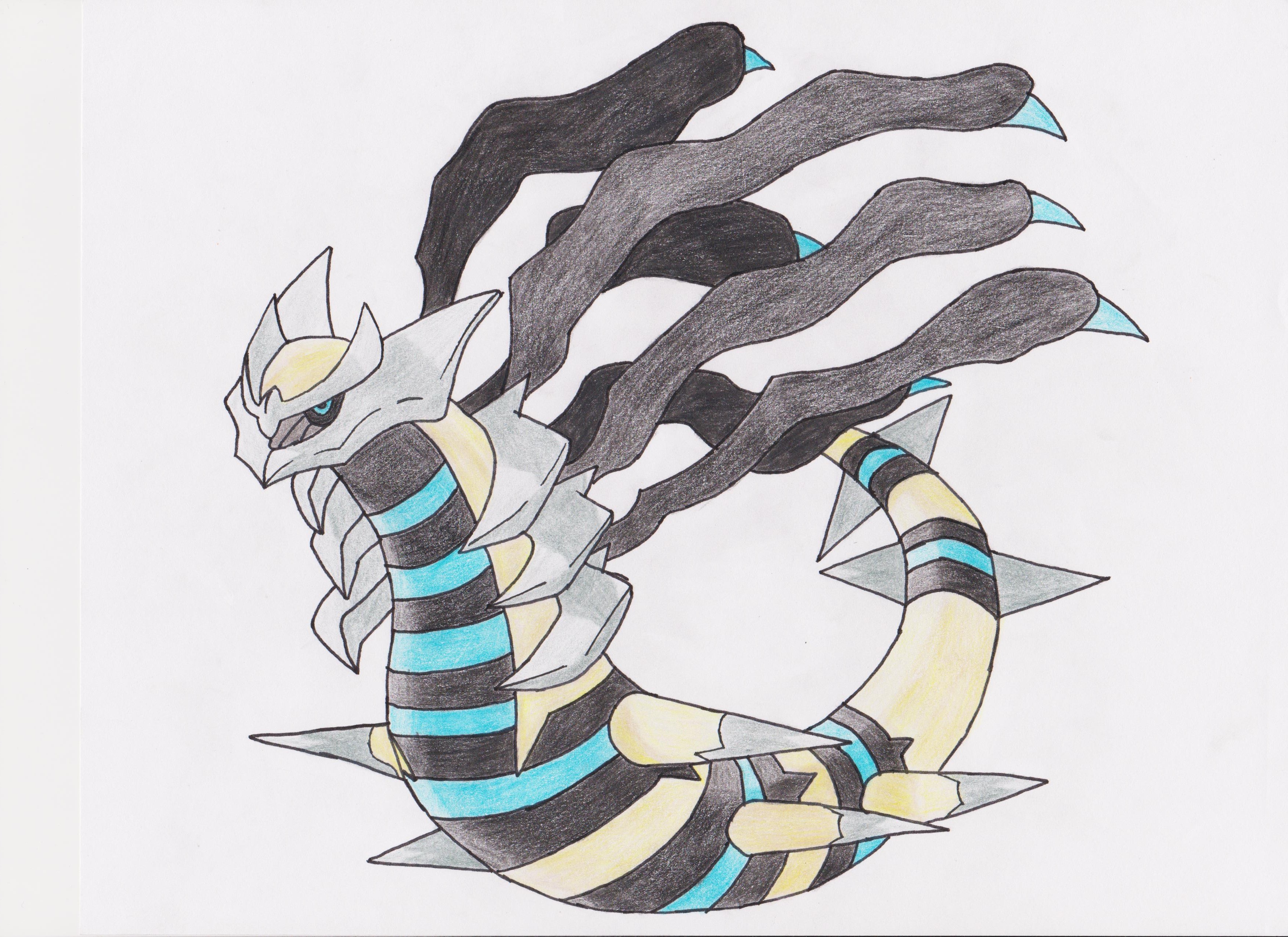 Shiny Giratina artwork.