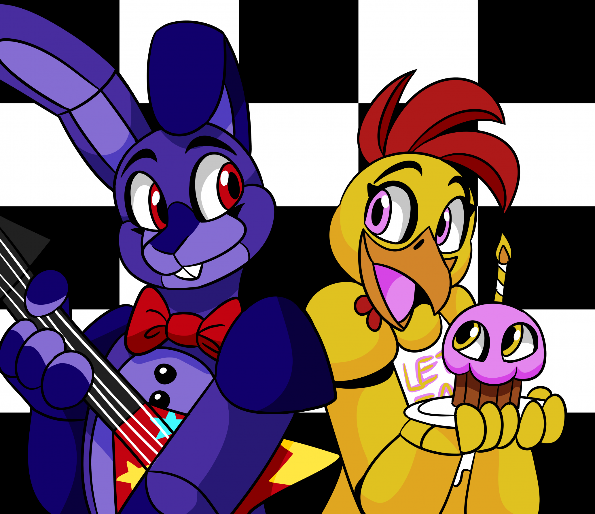 Bonnie and Chica by HaxorusRose -- Fur Affinity [dot] net