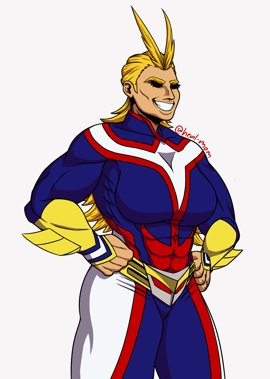 Fem!All Might by Healmom -- Fur Affinity [dot] net