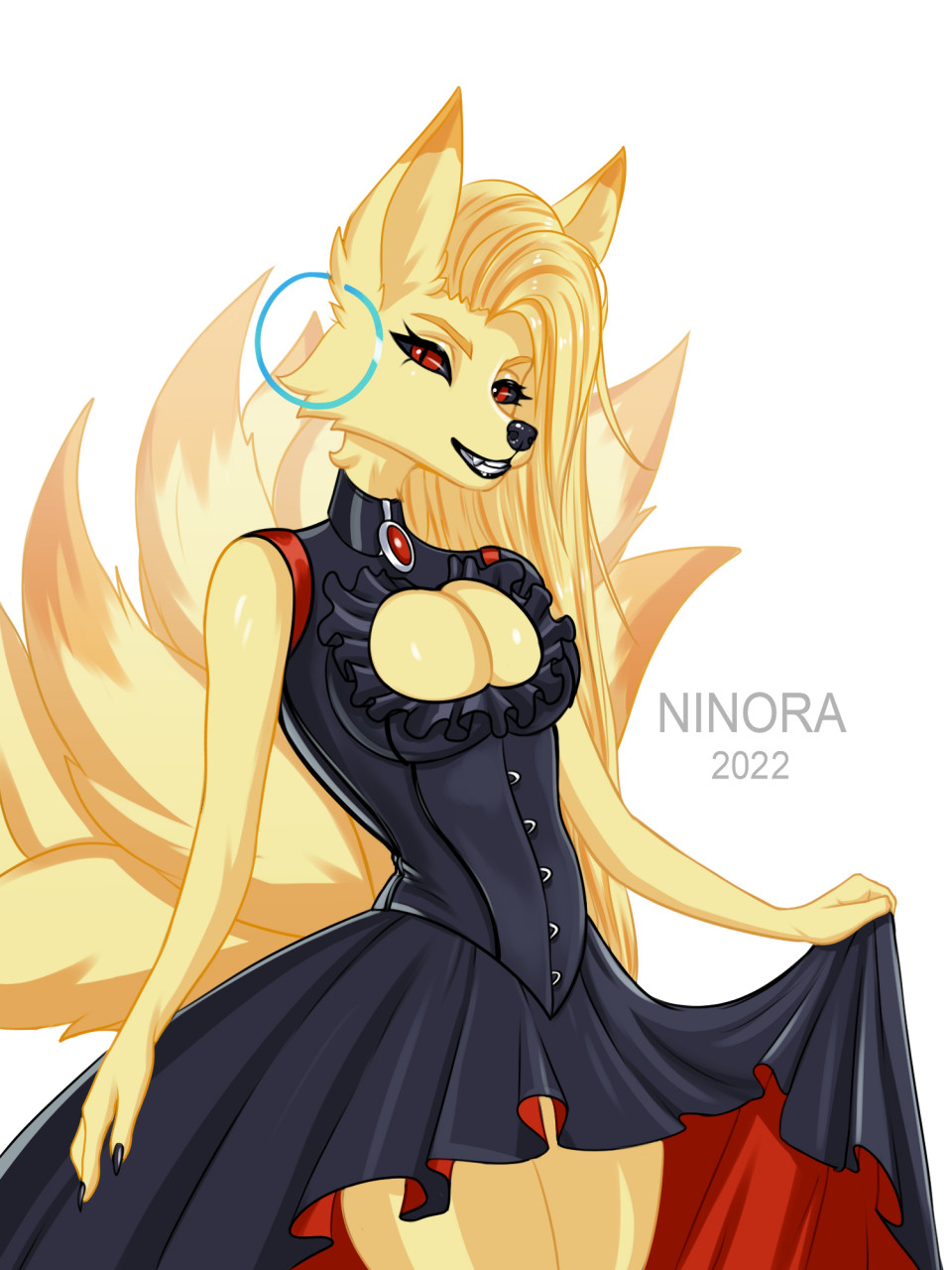 Picture of Tierra, an anthropomorphic female Ninetales