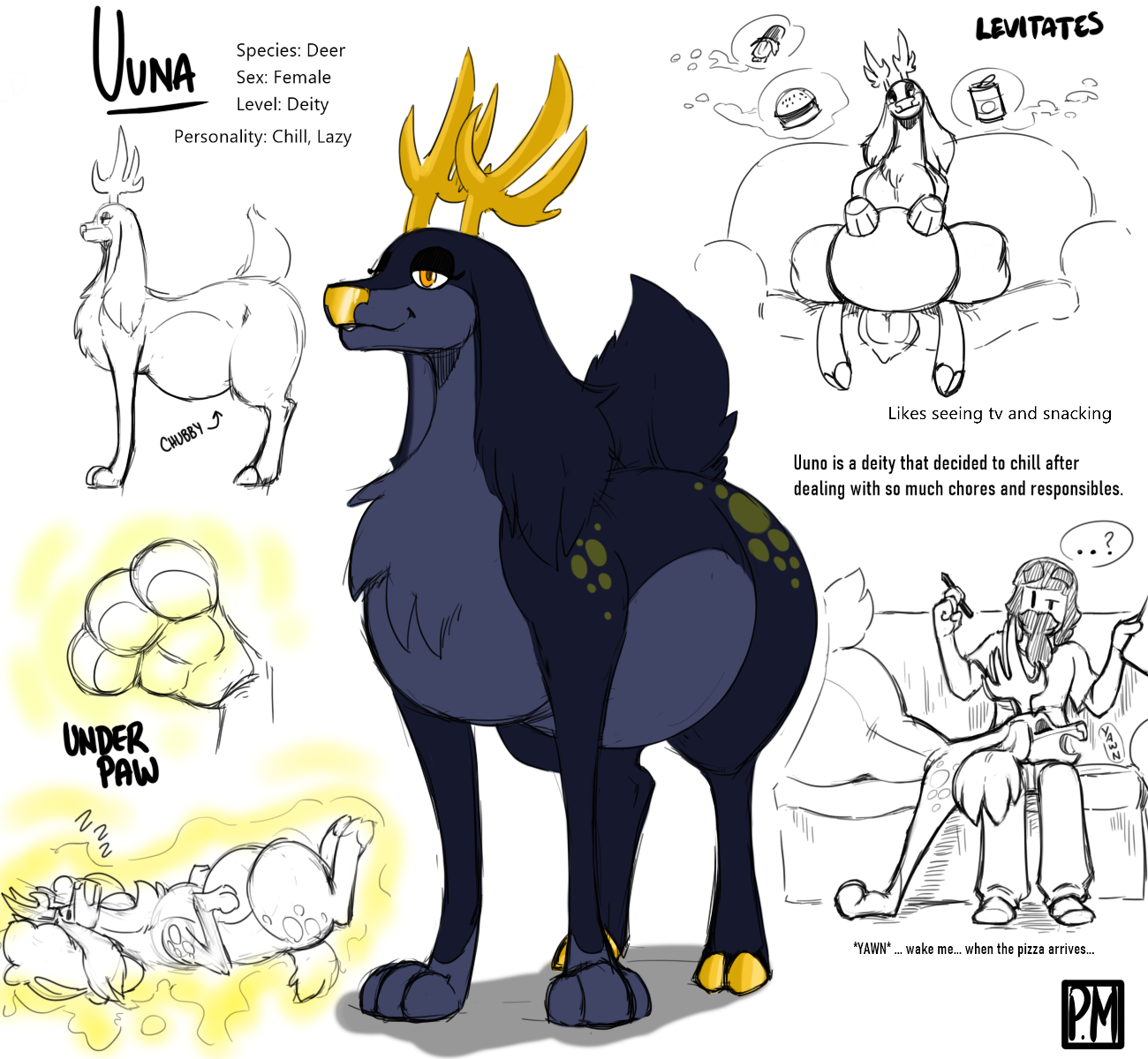 Bio] Uuno the Lazy Deity by Heartman98 -- Fur Affinity [dot] net