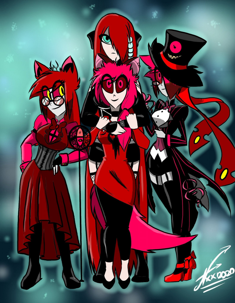 Alastor Fankids- Girl Power by HeartWolfdragon -- Fur Affinity [dot] net