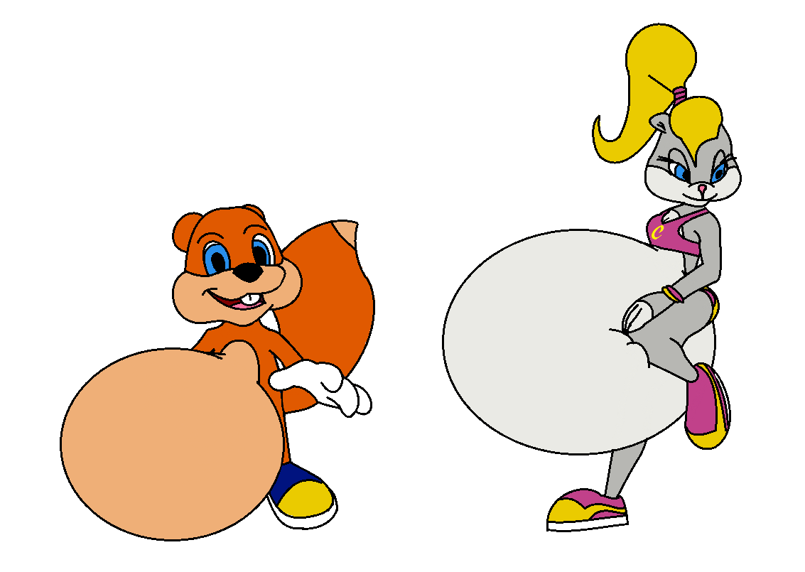 Conker and Berri get fat by HeavyMetalRules -- Fur Affinity [dot] net