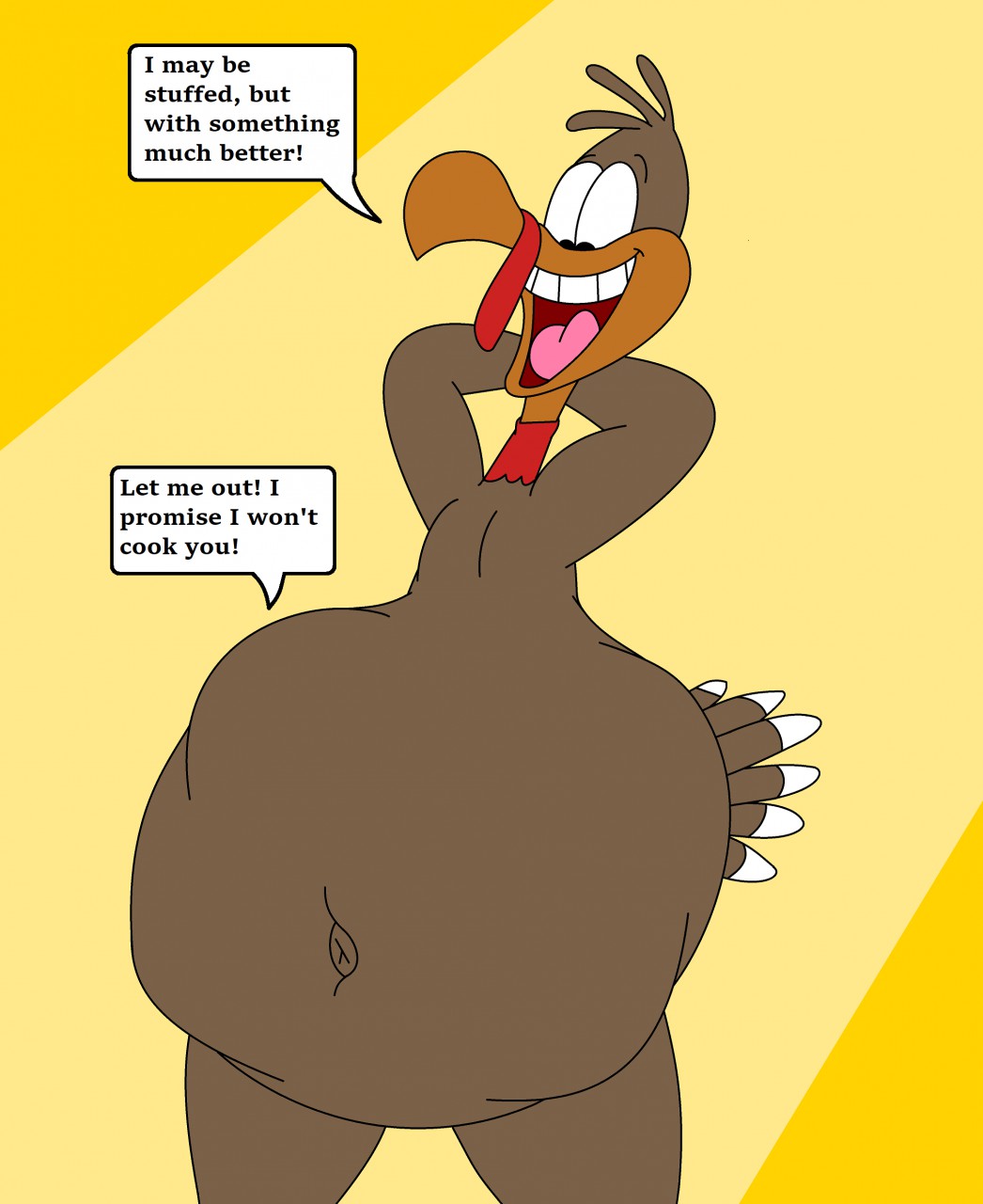Stuffed Turkey (Vore) by HeavyMetalRules -- Fur Affinity [dot] net