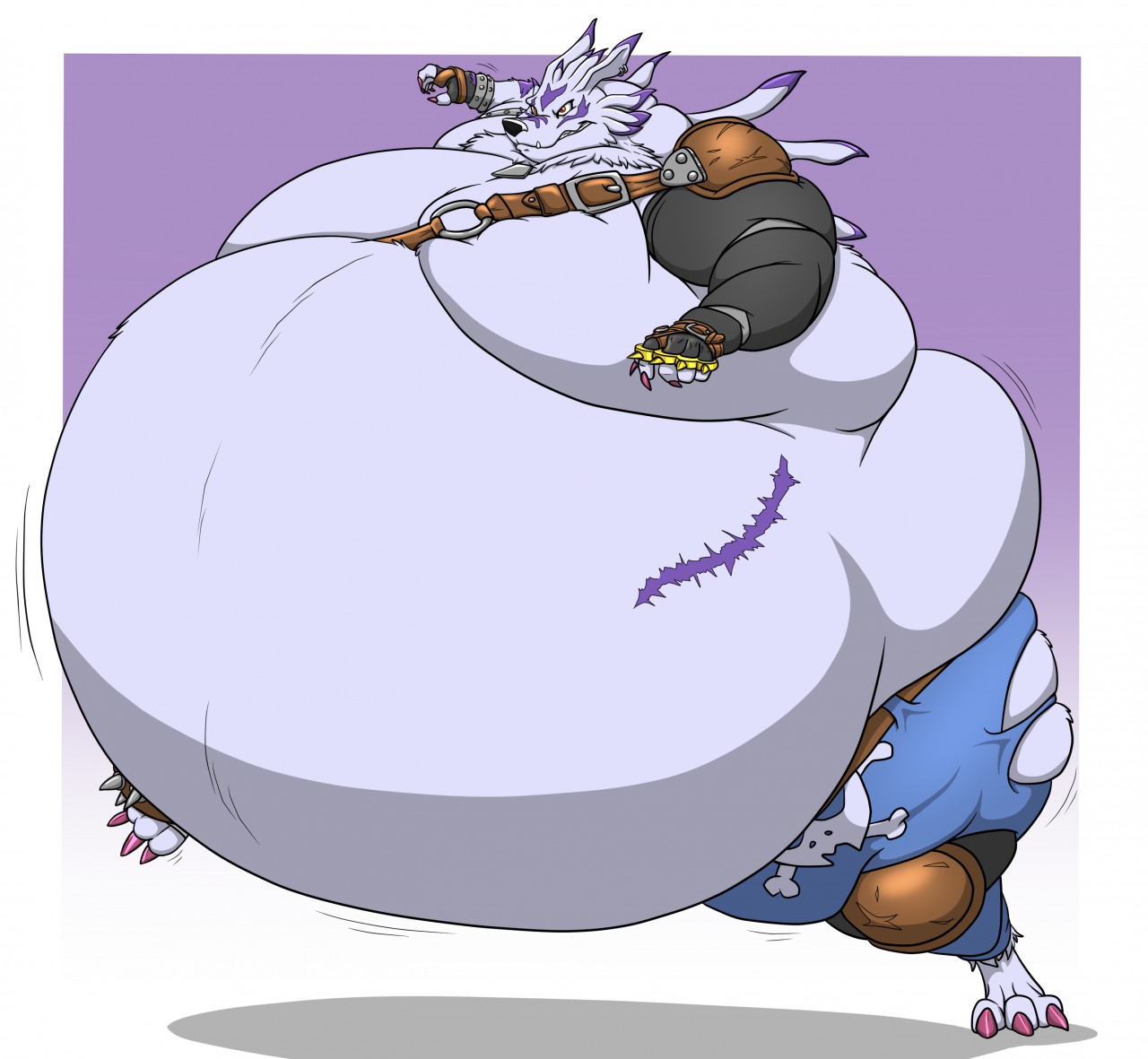 Fat belly wolf