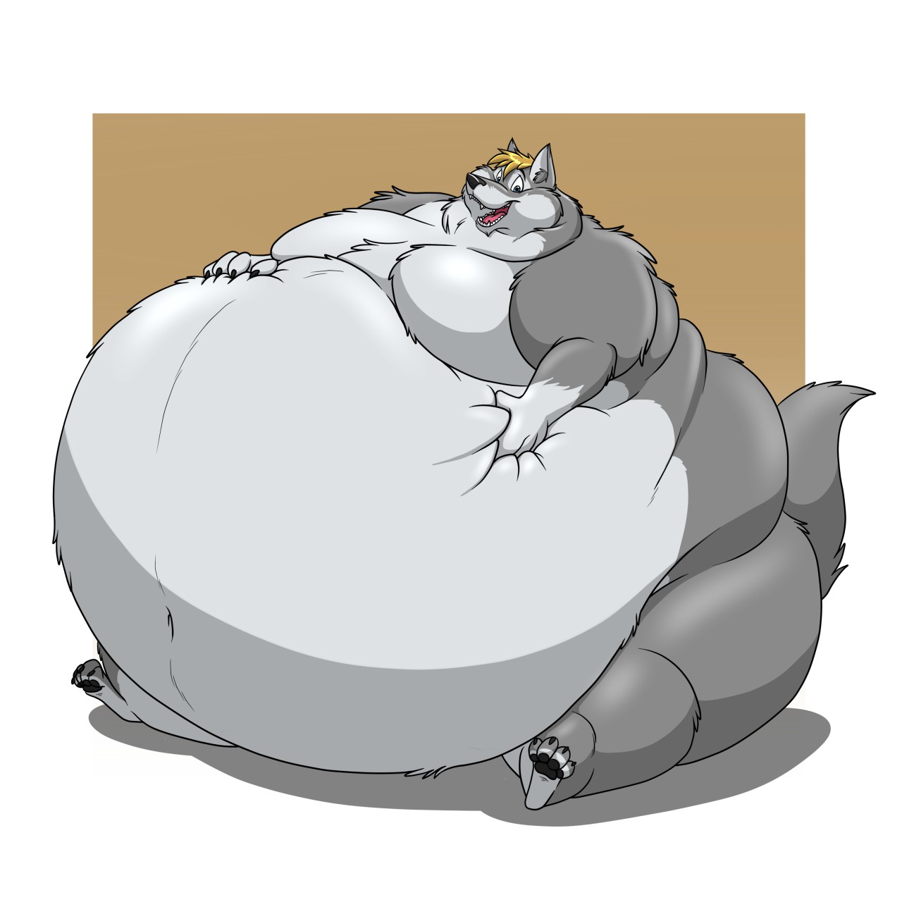 Fat furry fox