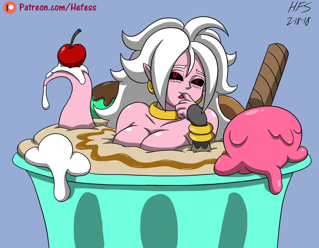 Majin Android 21 Flavors. 