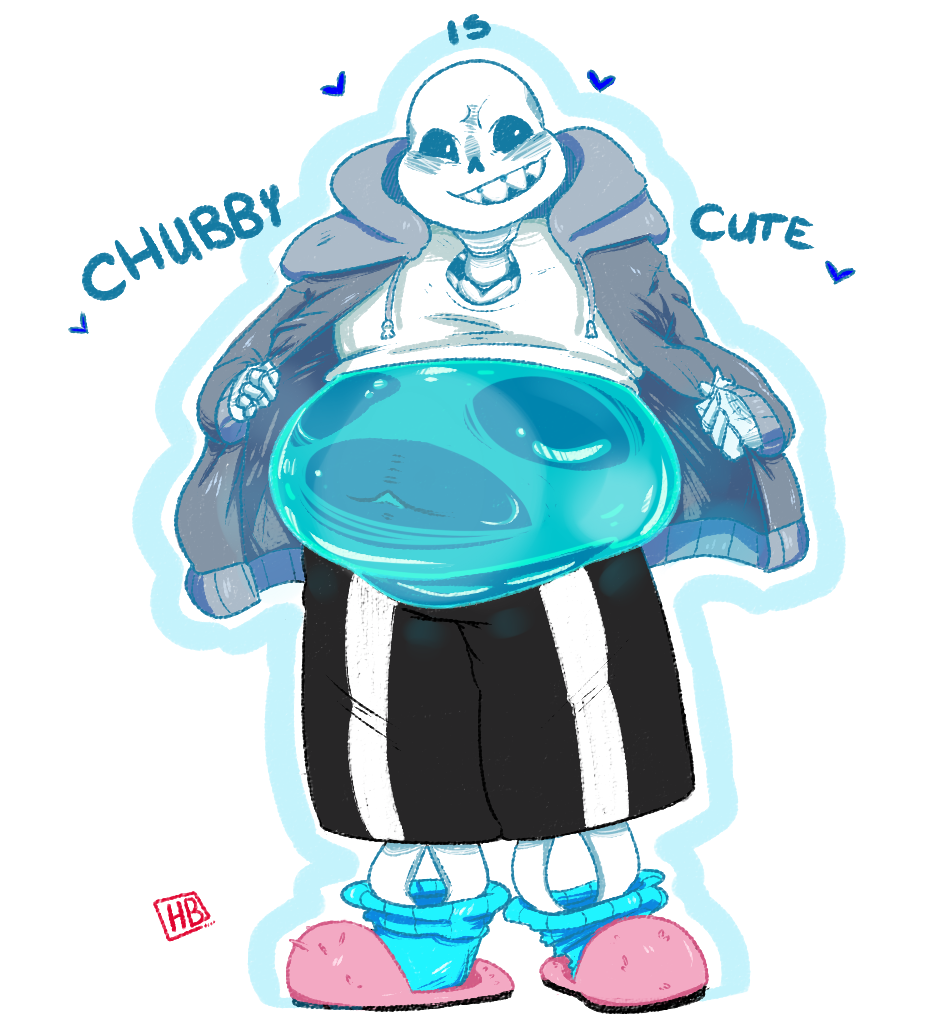 sans with a female ecto body