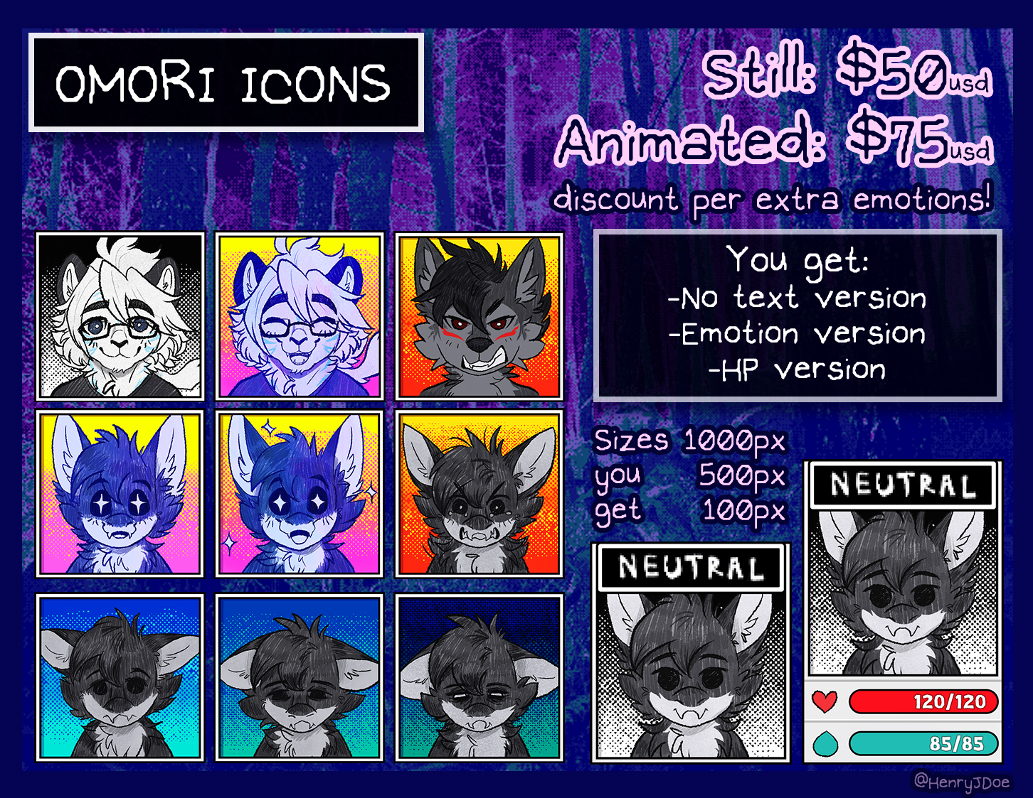 O M O R I Emotions Template by Ryuzaka -- Fur Affinity [dot] net