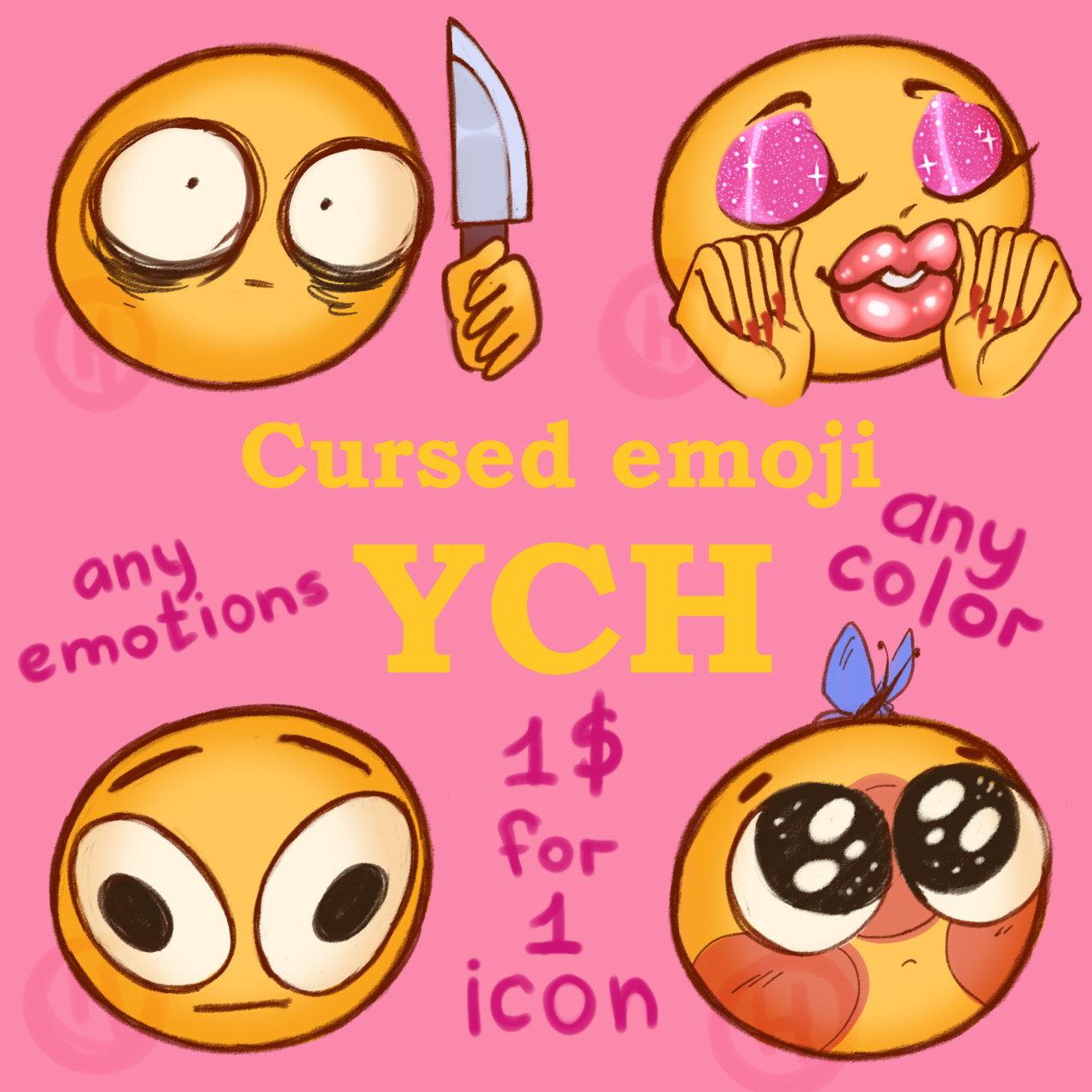 ah yes cursed emojis but oc styled - Imgflip