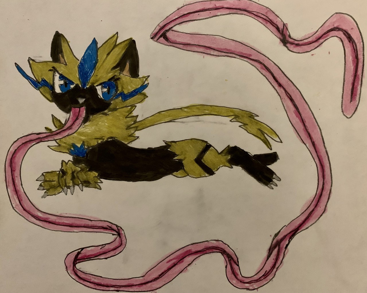 Zeraora Long sexy Tongue by hesaki-y -- Fur Affinity [dot] net