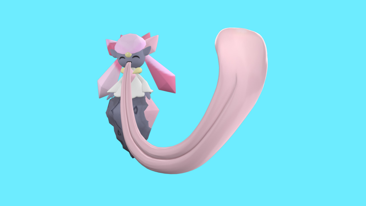 Diancie long sexy tongue by hesaki-y -- Fur Affinity [dot] net