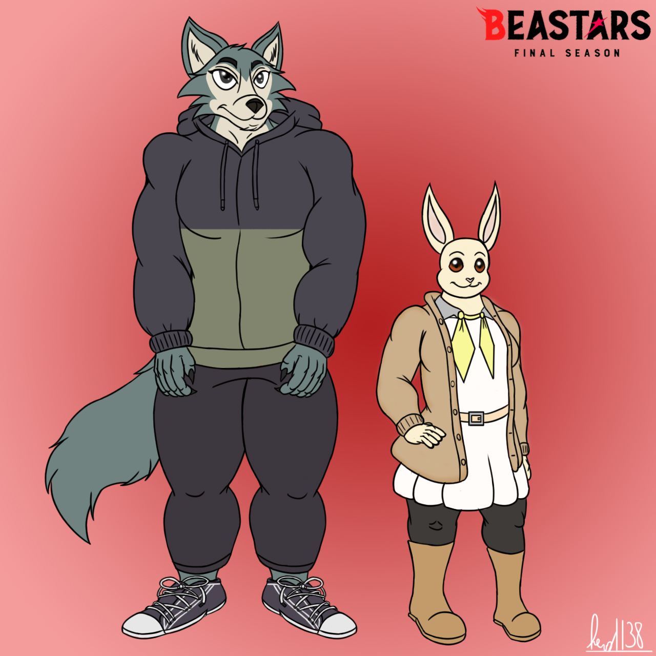 FANART] Beastars - Legoshi and Haru by hevy1138 -- Fur Affinity [dot] net