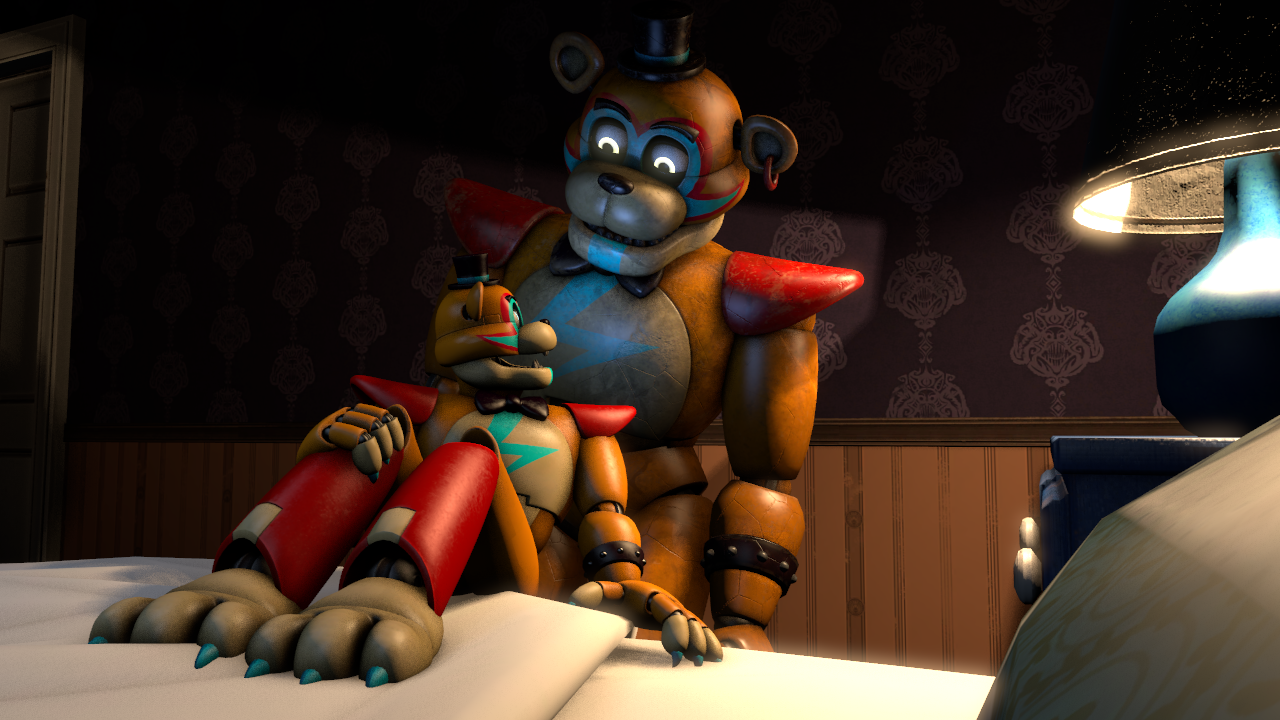 SFM FNaF] Glamrock Freddy vs Rockstar Freddy 