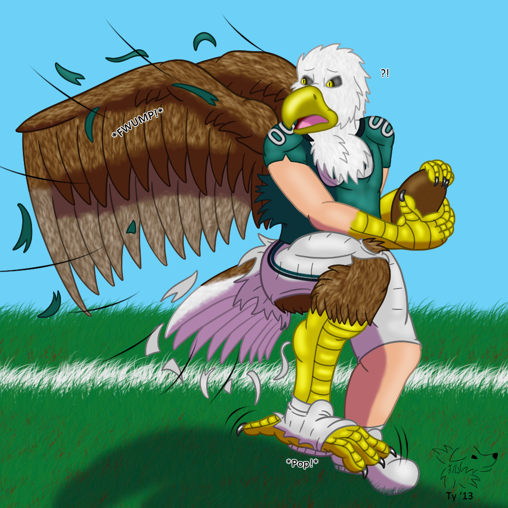 The eagle has landed — on its feet: Swoop will remain mascot