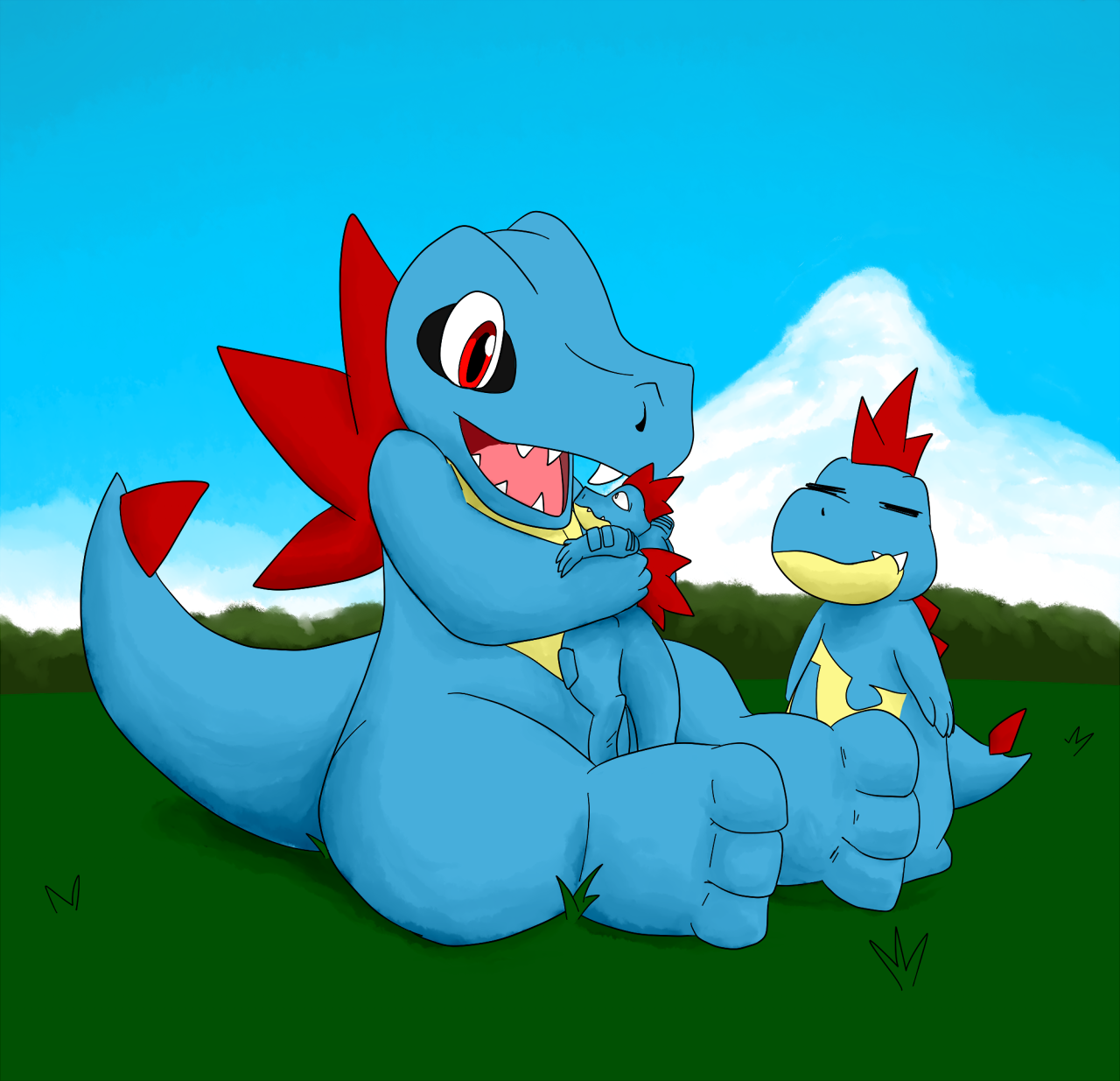 Totodile Family By Hierrotatsu Fur Affinity Dot Net