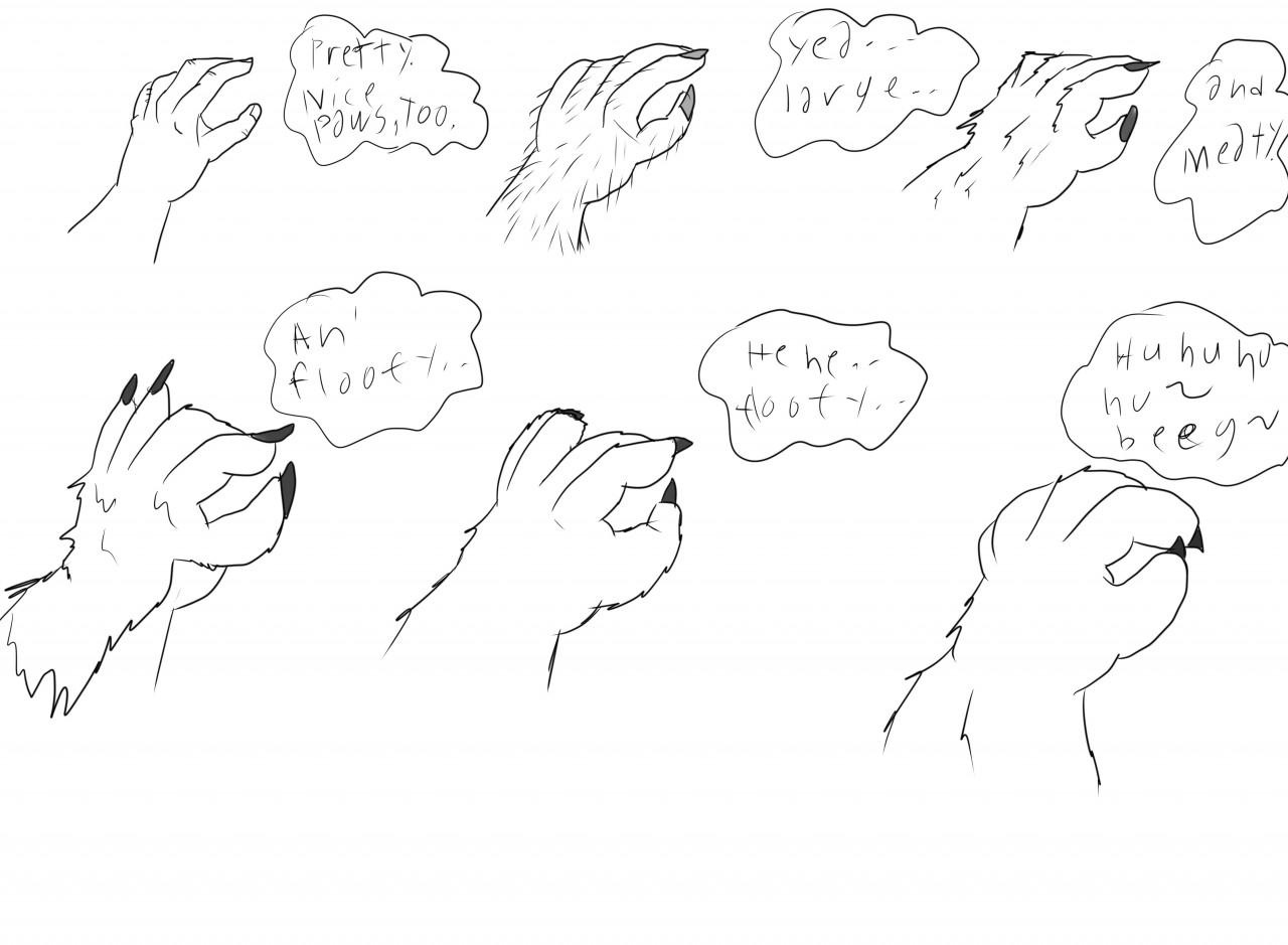 dumb mutt paws by Hiishougeki -- Fur Affinity [dot] net