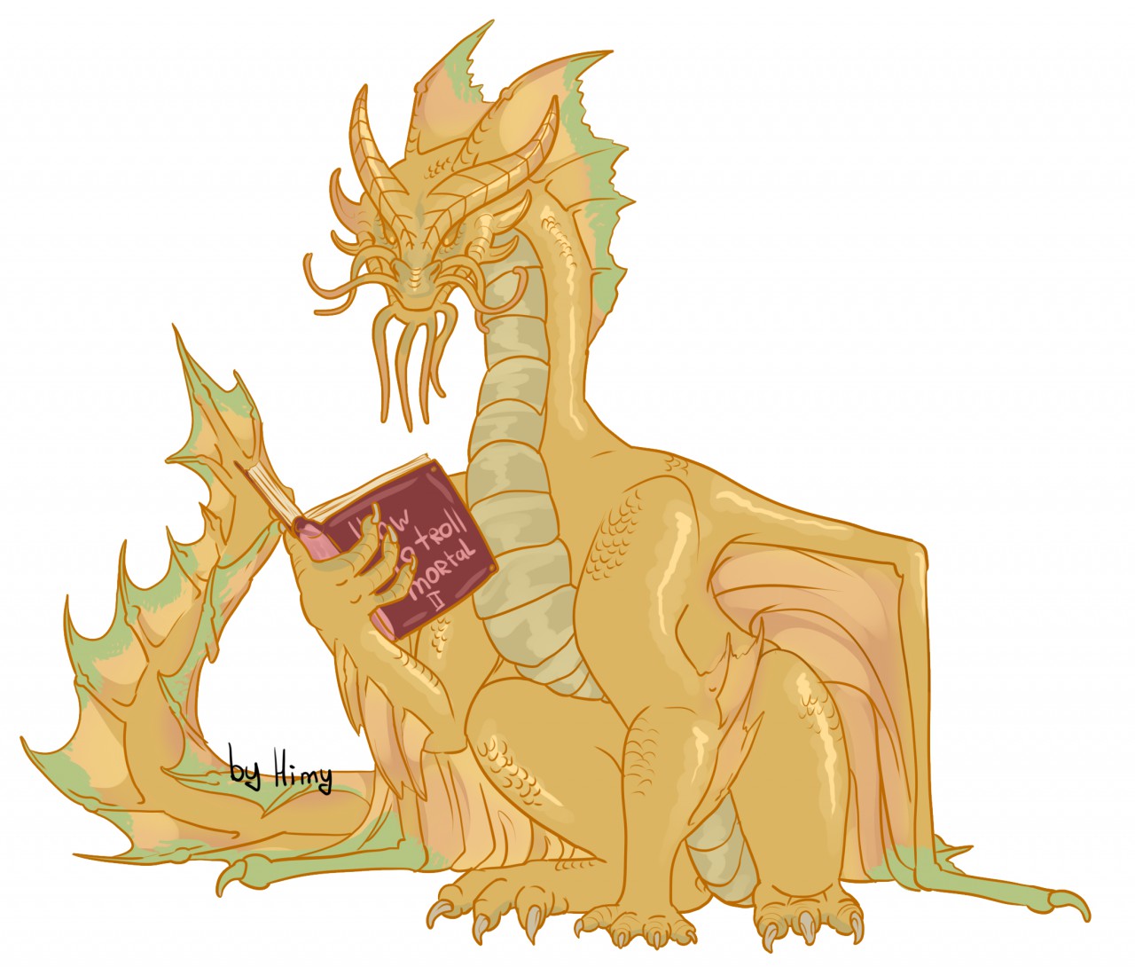 Gold dragon D&D by Himy -- Fur Affinity [dot] net