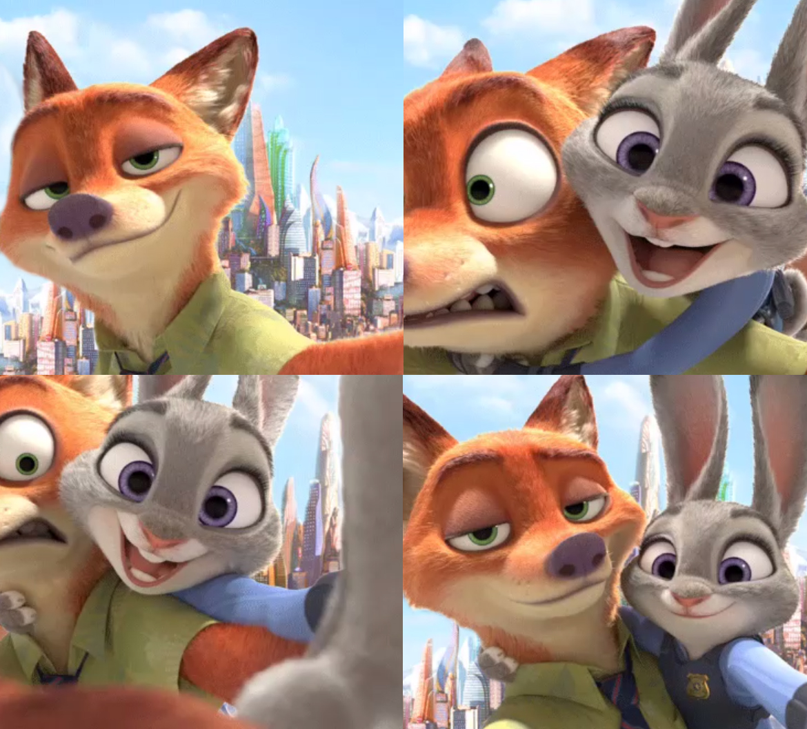 Nick and Judy Selfie by hironakamura -- Fur Affinity [dot] net