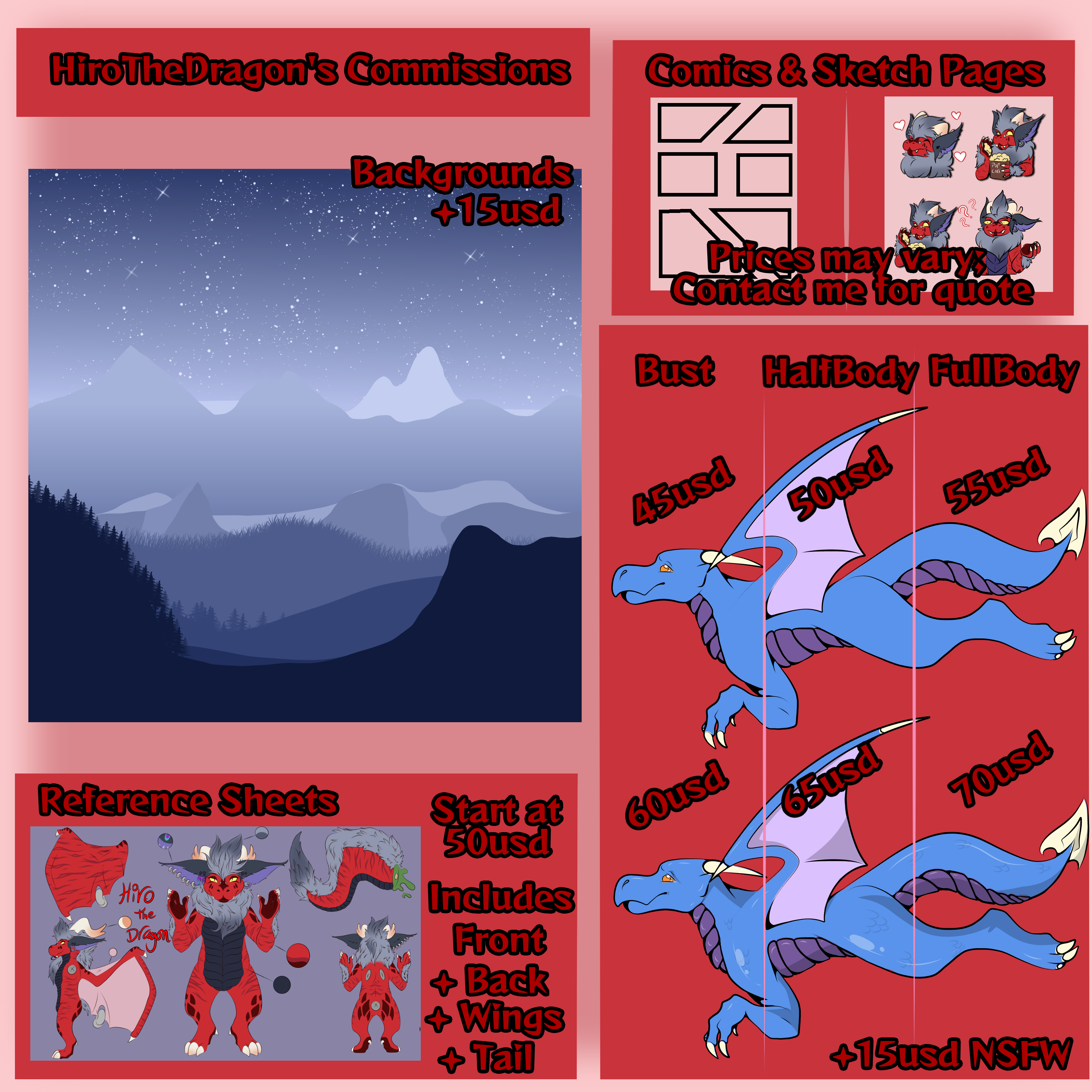 Commissions Sheet 3.0