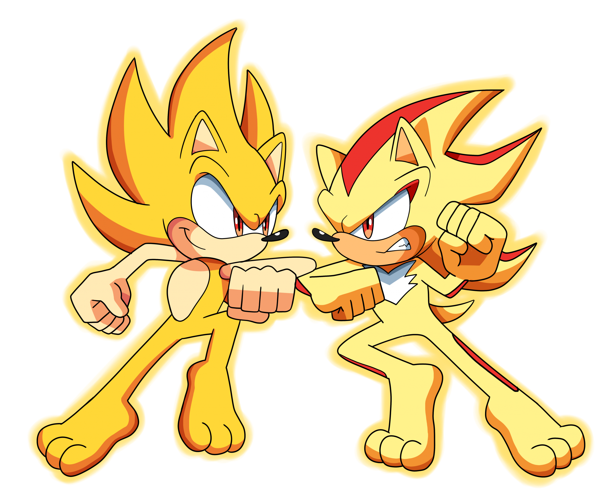 SUPER SONIC VS SHADOW THE HEDGEHOG 