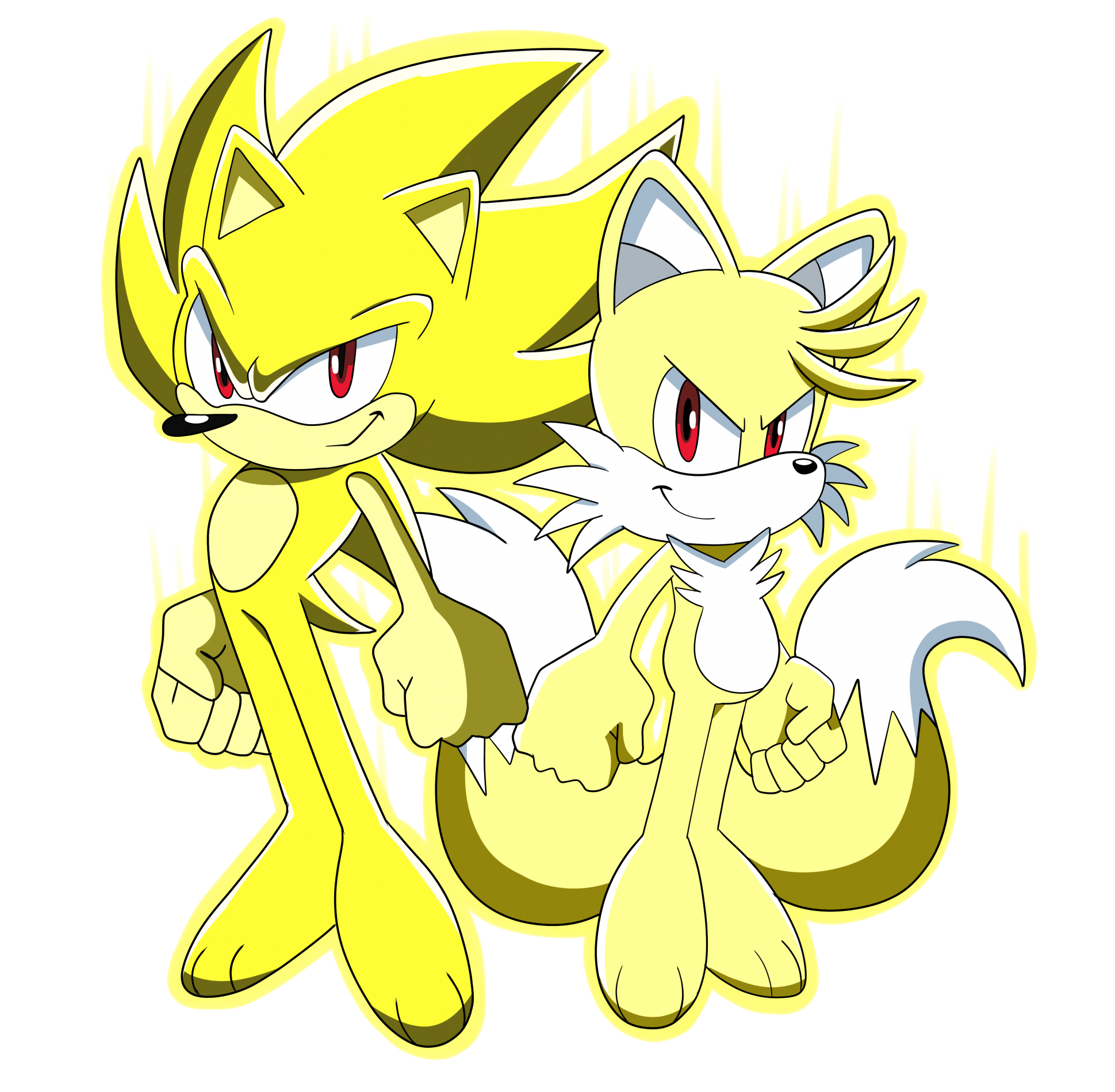 Super Sonic and Super Tails Fusion for hker021 — Weasyl