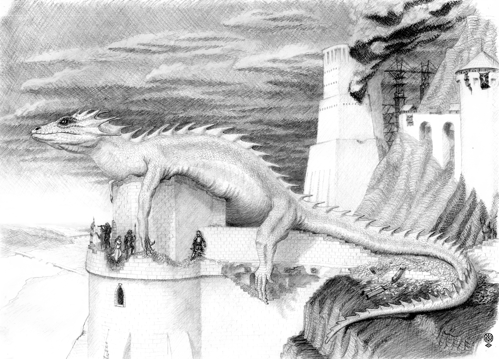 Sketch I did of Glaurung : r/TheSilmarillion