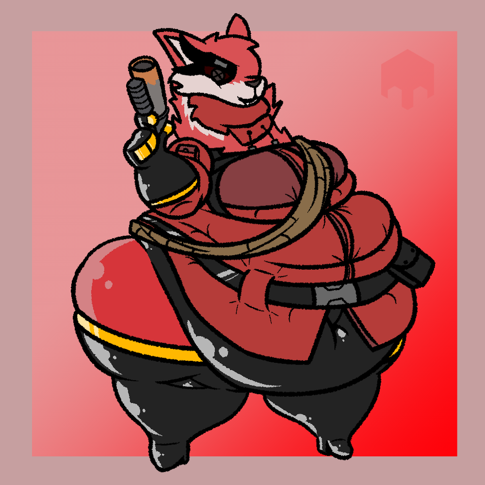 Fat FemPyro RED by Holograms -- Fur Affinity [dot] net